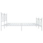 vidaXL Estructura cama metal con cabecero y pie cama blanco 183x213 cm vidaXL Estructura cama metal con cabecero y pie cama blanco 183x213 cm
