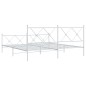 vidaXL Estructura cama metal con cabecero y pie cama blanco 183x213 cm vidaXL Estructura cama metal con cabecero y pie cama blanco 183x213 cm
