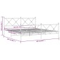 vidaXL Estructura cama metal con cabecero y pie cama blanco 183x213 cm vidaXL Estructura cama metal con cabecero y pie cama blanco 183x213 cm