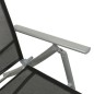vidaXL Set de muebles de jardín 3 piezas textilene aluminio plateado vidaXL Set de muebles de jardín 3 piezas textilene aluminio plateado