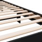 vidaXL Estructura de cama madera ingeniería y metal negro 100x200 cm vidaXL Estructura de cama madera ingeniería y metal negro 100x200 cm