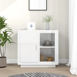 vidaXL Aparador blanco brillante 80x40x75 cm