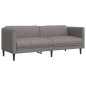 vidaXL Juego de sofás 2 piezas tela gris taupe vidaXL Juego de sofás 2 piezas tela gris taupe