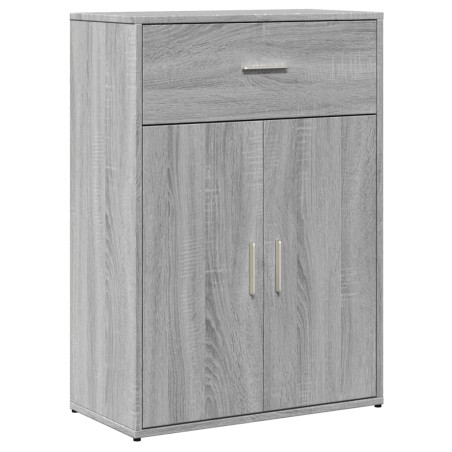 vidaXL Aparador madera de ingeniería gris Sonoma 60x30x84 cm