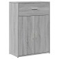 vidaXL Aparador madera de ingeniería gris Sonoma 60x30x84 cm vidaXL Aparador madera de ingeniería gris Sonoma 60x30x84 cm