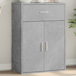 vidaXL Aparador madera de ingeniería gris hormigón 60x30x84 cm