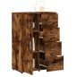 vidaXL Aparador de madera de ingeniería roble ahumado 60x31x84 cm