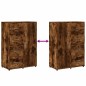 vidaXL Aparador de madera de ingeniería roble ahumado 60x31x84 cm
