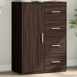 vidaXL Aparador de madera de ingeniería roble marrón 60x31x84 cm
