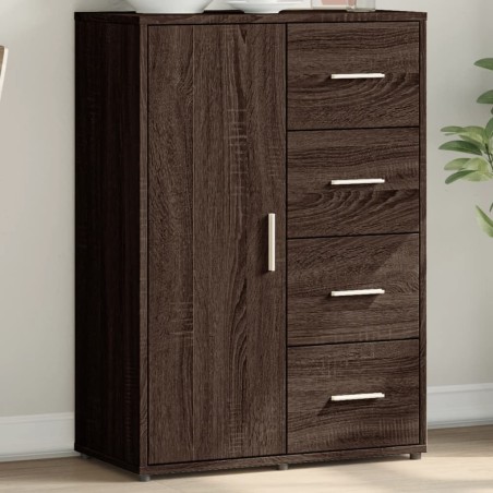 vidaXL Aparador de madera de ingeniería roble marrón 60x31x84 cm