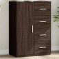 vidaXL Aparador de madera de ingeniería roble marrón 60x31x84 cm vidaXL Aparador de madera de ingeniería roble marrón 60x31x84 cm