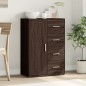 vidaXL Aparador de madera de ingeniería roble marrón 60x31x84 cm vidaXL Aparador de madera de ingeniería roble marrón 60x31x84 cm