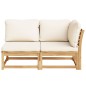 vidaXL Set de muebles de jardín 2 piezas con cojines madera acacia vidaXL Set de muebles de jardín 2 piezas con cojines madera acacia