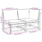 vidaXL Set de muebles de jardín 2 piezas con cojines madera acacia vidaXL Set de muebles de jardín 2 piezas con cojines madera acacia