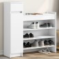 vidaXL Mueble zapatero madera de ingeniería blanco 100,5x28x100 cm vidaXL Mueble zapatero madera de ingeniería blanco 100,5x28x100 cm