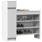 vidaXL Mueble zapatero madera de ingeniería blanco 100,5x28x100 cm vidaXL Mueble zapatero madera de ingeniería blanco 100,5x28x100 cm