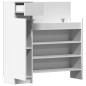 vidaXL Mueble zapatero madera de ingeniería blanco 100,5x28x100 cm vidaXL Mueble zapatero madera de ingeniería blanco 100,5x28x100 cm