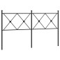 vidaXL Cabecero de metal negro 150 cm