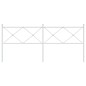vidaXL Cabecero de metal blanco 193 cm vidaXL Cabecero de metal blanco 193 cm