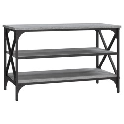 vidaXL Mueble para TV madera contrachapada gris Sonoma 80x40x50 cm