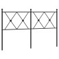 vidaXL Cabecero de metal negro 137 cm vidaXL Cabecero de metal negro 137 cm