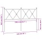 vidaXL Cabecero de metal negro 137 cm vidaXL Cabecero de metal negro 137 cm