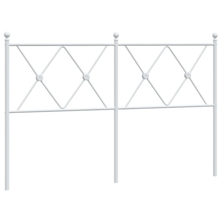 vidaXL Cabecero de metal blanco 137 cm