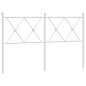 vidaXL Cabecero de metal blanco 137 cm vidaXL Cabecero de metal blanco 137 cm
