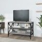 vidaXL Mueble para TV madera contrachapada gris Sonoma 80x40x50 cm vidaXL Mueble para TV madera contrachapada gris Sonoma 80x40x50 cm