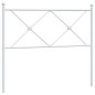 vidaXL Cabecero de metal blanco 107 cm vidaXL Cabecero de metal blanco 107 cm