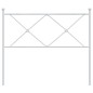 vidaXL Cabecero de metal blanco 107 cm vidaXL Cabecero de metal blanco 107 cm