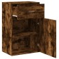vidaXL Armario almacenaje madera ingeniería roble ahumado 56,5x39x90cm vidaXL Armario almacenaje madera ingeniería roble ahumado 56,5x39x90cm