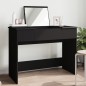 vidaXL Tocador con espejo negro 100x45x76 cm vidaXL Tocador con espejo negro 100x45x76 cm