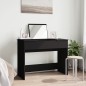 vidaXL Tocador con espejo negro 100x45x76 cm vidaXL Tocador con espejo negro 100x45x76 cm
