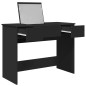 vidaXL Tocador con espejo negro 100x45x76 cm vidaXL Tocador con espejo negro 100x45x76 cm