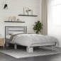 vidaXL Estructura cama madera ingeniería metal gris Sonoma 75x190 cm vidaXL Estructura cama madera ingeniería metal gris Sonoma 75x190 cm