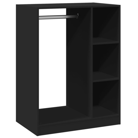 vidaXL Armario de madera de ingeniería negro 77x48x102 cm