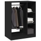 vidaXL Armario de madera de ingeniería negro 77x48x102 cm vidaXL Armario de madera de ingeniería negro 77x48x102 cm