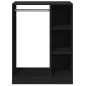 vidaXL Armario de madera de ingeniería negro 77x48x102 cm vidaXL Armario de madera de ingeniería negro 77x48x102 cm