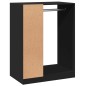 vidaXL Armario de madera de ingeniería negro 77x48x102 cm vidaXL Armario de madera de ingeniería negro 77x48x102 cm