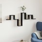 vidaXL Estantería de pared madera de ingeniería negro 104,5x10x43 cm vidaXL Estantería de pared madera de ingeniería negro 104,5x10x43 cm