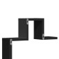 vidaXL Estantería de pared madera de ingeniería negro 104,5x10x43 cm vidaXL Estantería de pared madera de ingeniería negro 104,5x10x43 cm