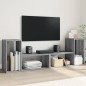 vidaXL Muebles de TV 2 uds madera ingeniería gris Sonoma 75x30x50 cm vidaXL Muebles de TV 2 uds madera ingeniería gris Sonoma 75x30x50 cm