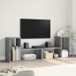 vidaXL Muebles de TV 2 uds madera ingeniería gris Sonoma 75x30x50 cm vidaXL Muebles de TV 2 uds madera ingeniería gris Sonoma 75x30x50 cm