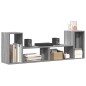 vidaXL Muebles de TV 2 uds madera ingeniería gris Sonoma 75x30x50 cm vidaXL Muebles de TV 2 uds madera ingeniería gris Sonoma 75x30x50 cm