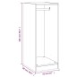 vidaXL Armario de madera de ingeniería marrón roble 48x41x102 cm vidaXL Armario de madera de ingeniería marrón roble 48x41x102 cm