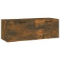 vidaXL Armario pared madera contrachapada roble ahumado 100x36,5x35 cm vidaXL Armario pared madera contrachapada roble ahumado 100x36,5x35 cm