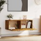 vidaXL Armario pared madera contrachapada roble ahumado 100x36,5x35 cm vidaXL Armario pared madera contrachapada roble ahumado 100x36,5x35 cm