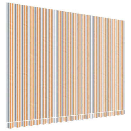 vidaXL Tela de repuesto de toldo rayas de colores 5x3,5 m