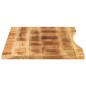 vidaXL Tablero escritorio con curva madera mango rugosa 120x60x2,5 cm vidaXL Tablero escritorio con curva madera mango rugosa 120x60x2,5 cm